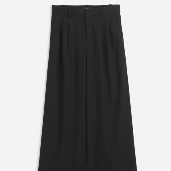 Madewell The Harlow Superwide-Leg Trouser in Brushed Twill - Picture 2 of 7
